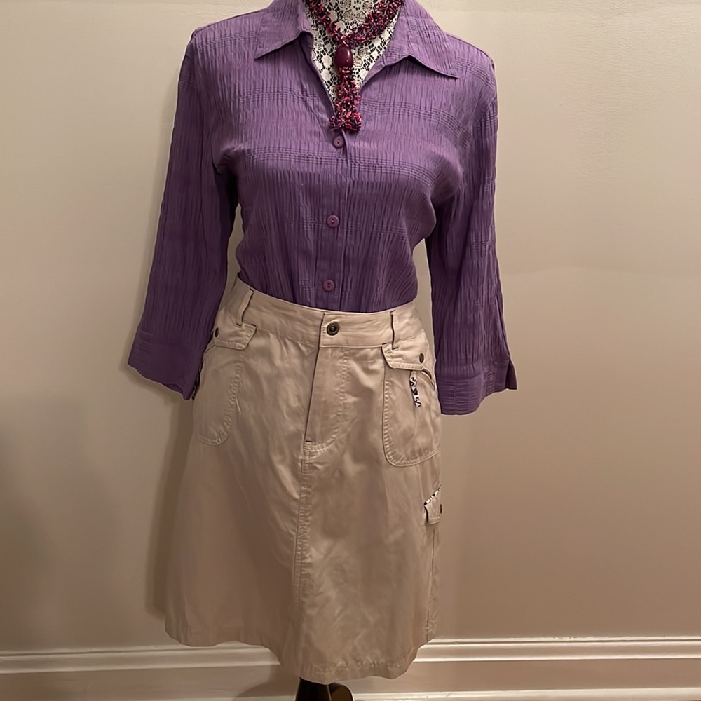 Christopher & Banks Tan coloured skirt. Size 12